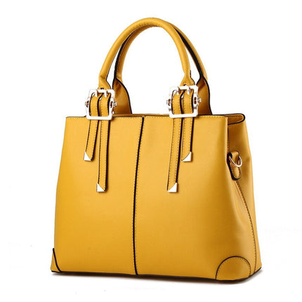 Elegant Classic Solid Color Women's Handbag - Wnkrs