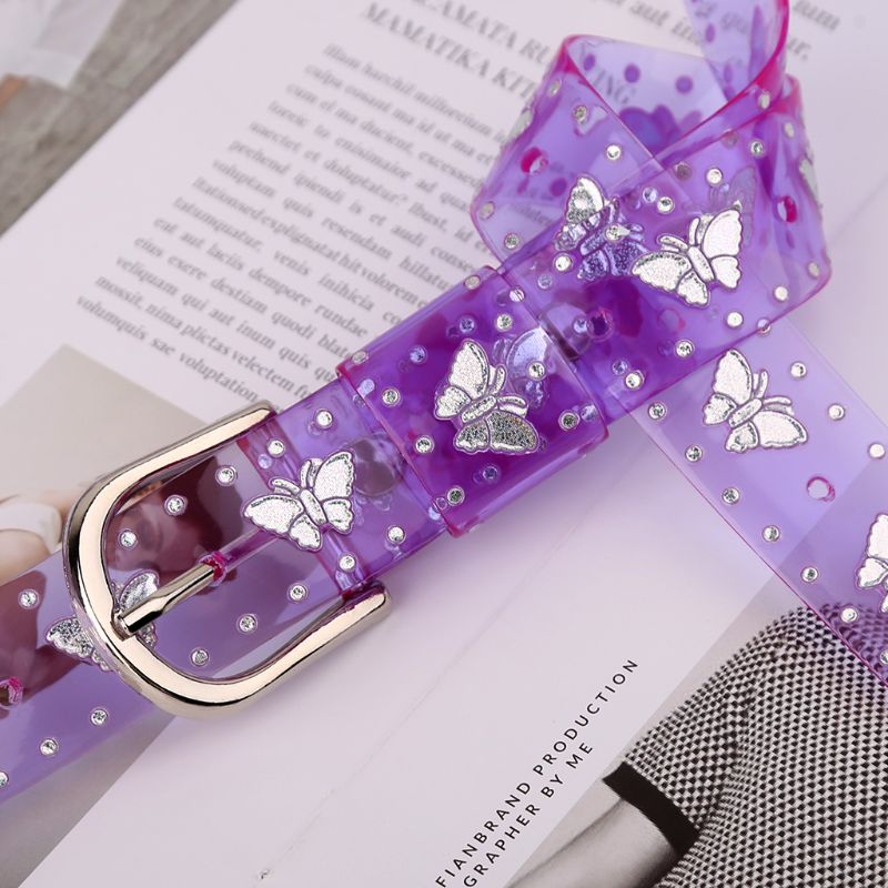 Candy Color Laser Butterfly Belt