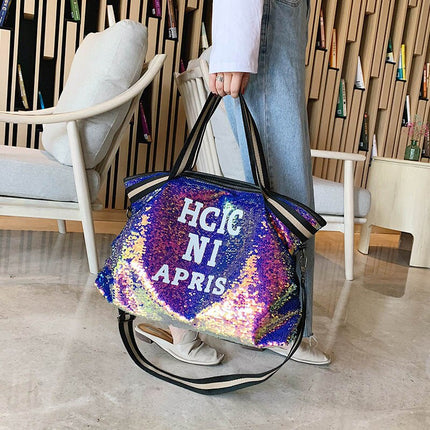 Fashion Sequined Top-Handle Bag - Wnkrs