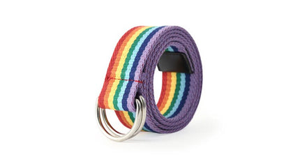 Rainbow Printed Ring Buckle Belt - Wnkrs