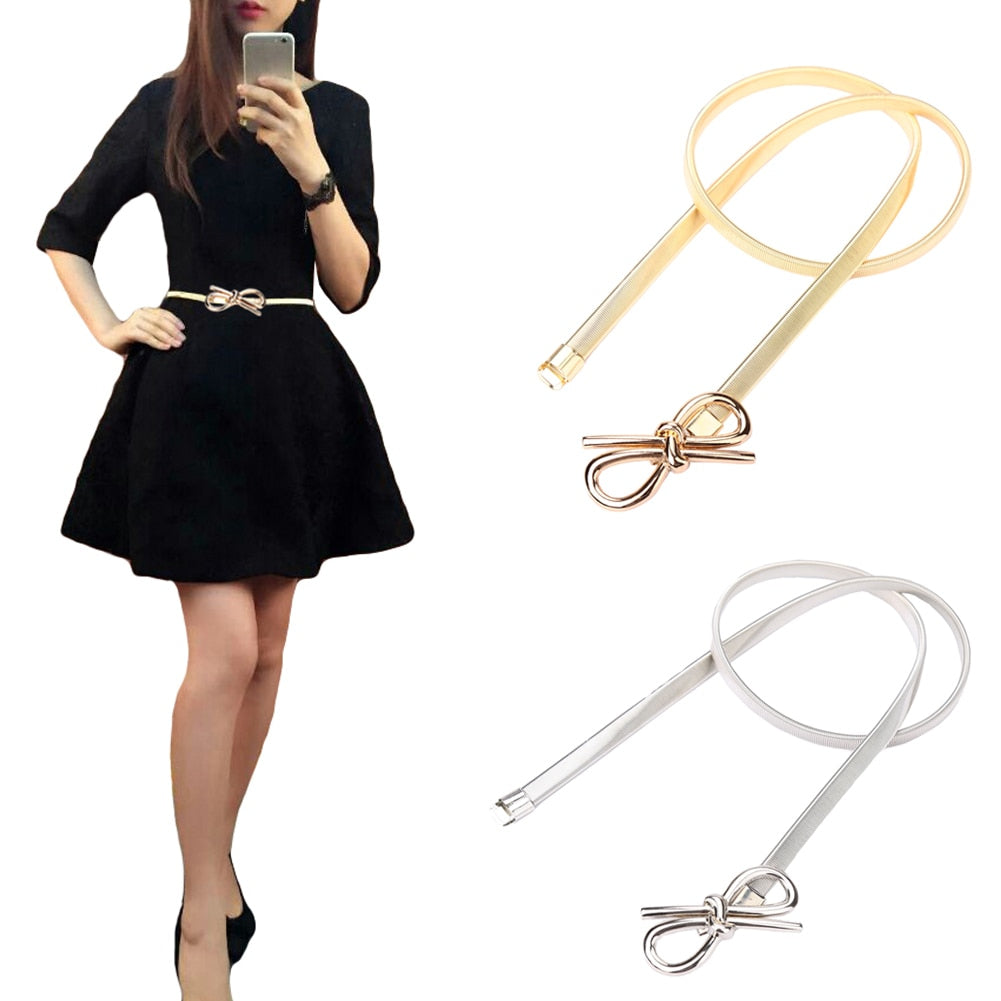 Casual Metal Elastic Women's Belt