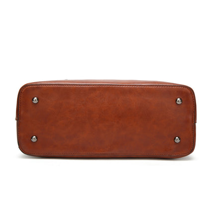 Women's Large Leather Shoulder Bag - Wnkrs