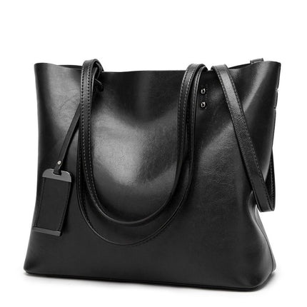 Women's Large Leather Shoulder Bag - Wnkrs