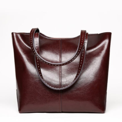 Women's Glance Leather Stitched Strap Shoulder Bag - Wnkrs