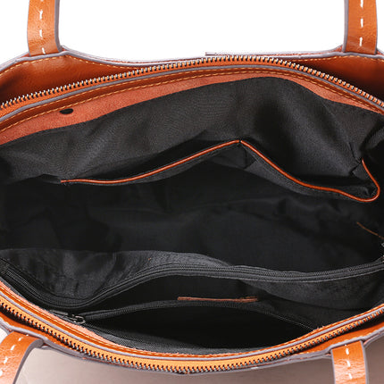 Women's Glance Leather Stitched Strap Shoulder Bag - Wnkrs