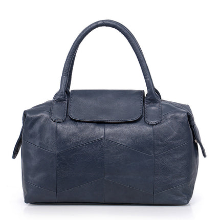 Women's Classic Leather Handbag - Wnkrs