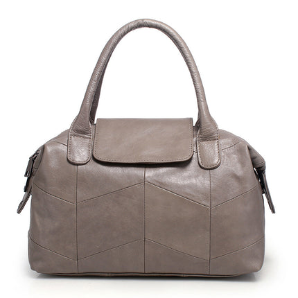 Women's Classic Leather Handbag - Wnkrs