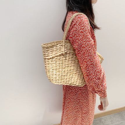 Boho Big Rattan Women's Handbag - Wnkrs