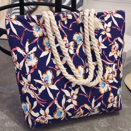 Women Patterned Tote Canvas Shoulder Bags - Wnkrs