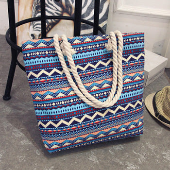 Women Patterned Tote Canvas Shoulder Bags - Wnkrs