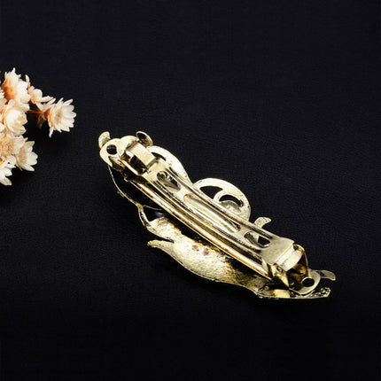 Women's Vintage Style Wood Lily Hair Clip - wnkrs