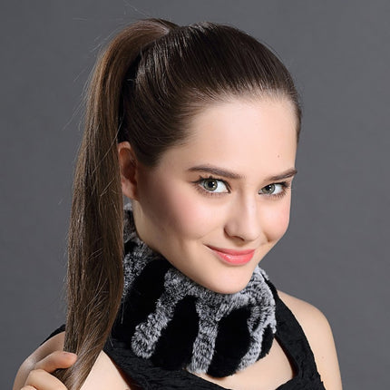 2 in 1 Rabbit Fur Scarf and Headband - wnkrs