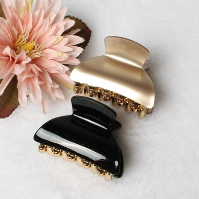 2 Pcs Glance Solid Color Hair Claws - wnkrs