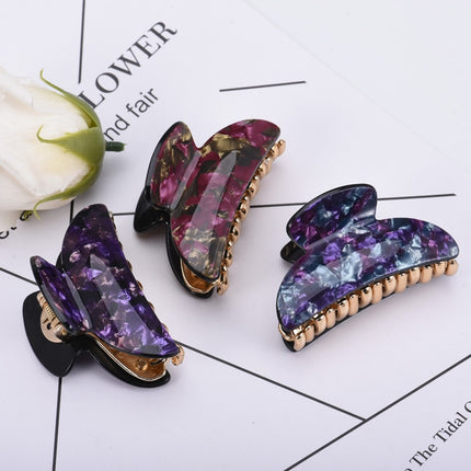 Acrylic Hair Claw with Print - wnkrs