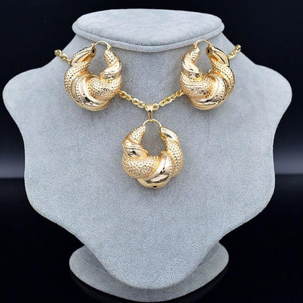 Women's Sunny Necklace and Earrings Set