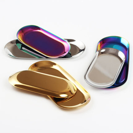 Luxurious Oval Metal Storage Trays - Wnkrs