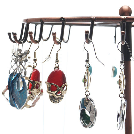Rotating Jewelry Holder with Hooks - wnkrs