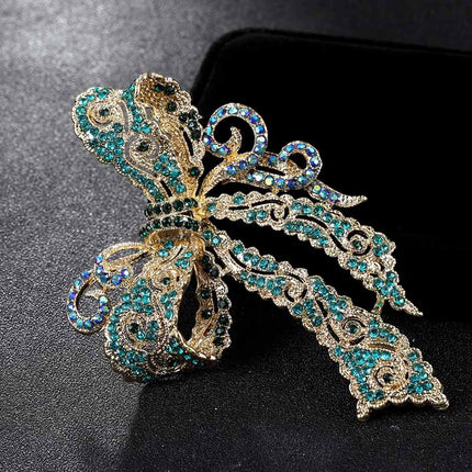 Kawaii Bow Shaped Rhinestone Women's Brooches - Wnkrs