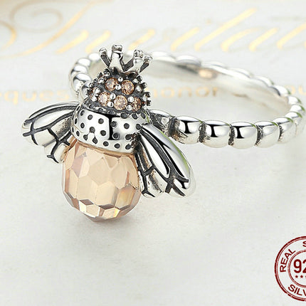 Creative Bee Design Women's Silver Ring - Wnkrs