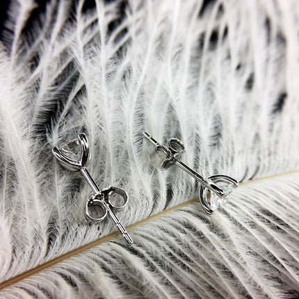 Women's Sterling Silver Moissanite Earrings - Wnkrs