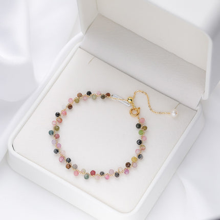 Natural Stone Tourmaline Bracelet - Wnkrs