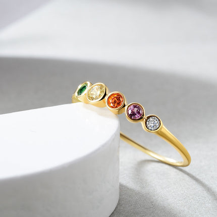 Colorful Silver Ring - Wnkrs