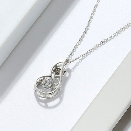 Crystal Fox Design Sterling Silver Women's Pendant Necklace - wnkrs