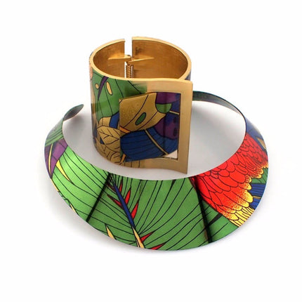 Ethnic Floral Patterned Jewelry Set - Wnkrs