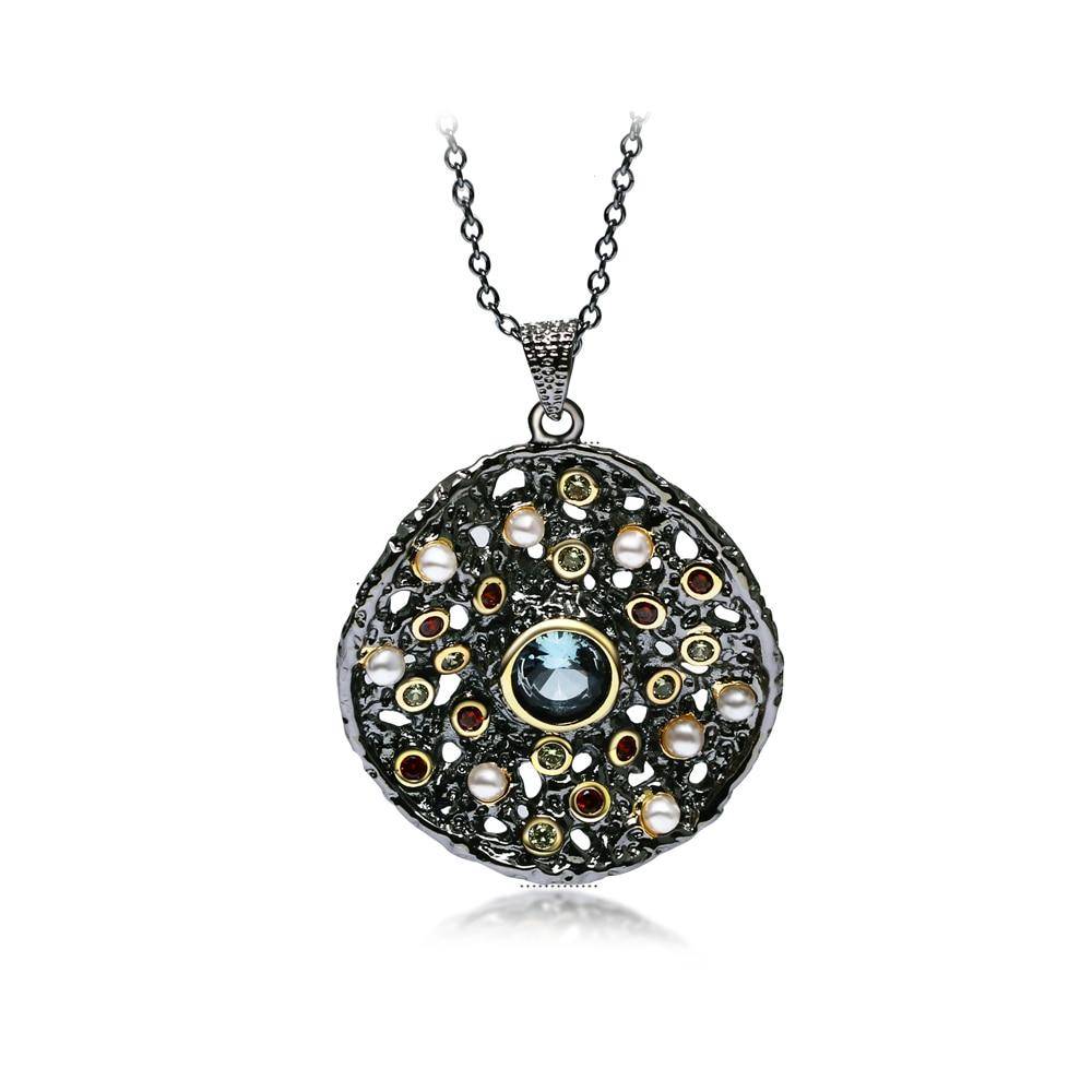 Women's Vintage Necklace with Stones