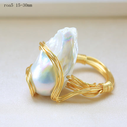 Handmade 925 Silver Ring for Women with Natural Pearl - Wnkrs
