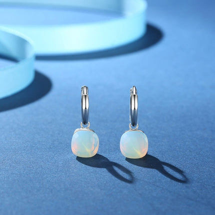 Classic Natural Moonstone Drop Earrings - Wnkrs