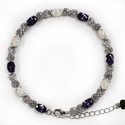 Fashion Sparkling Opal Women's Chain Bracelet - Wnkrs