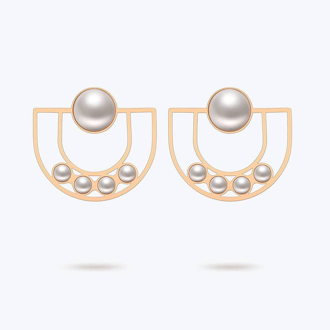 Women’s Lovely Pearls Stud Earrings - Wnkrs