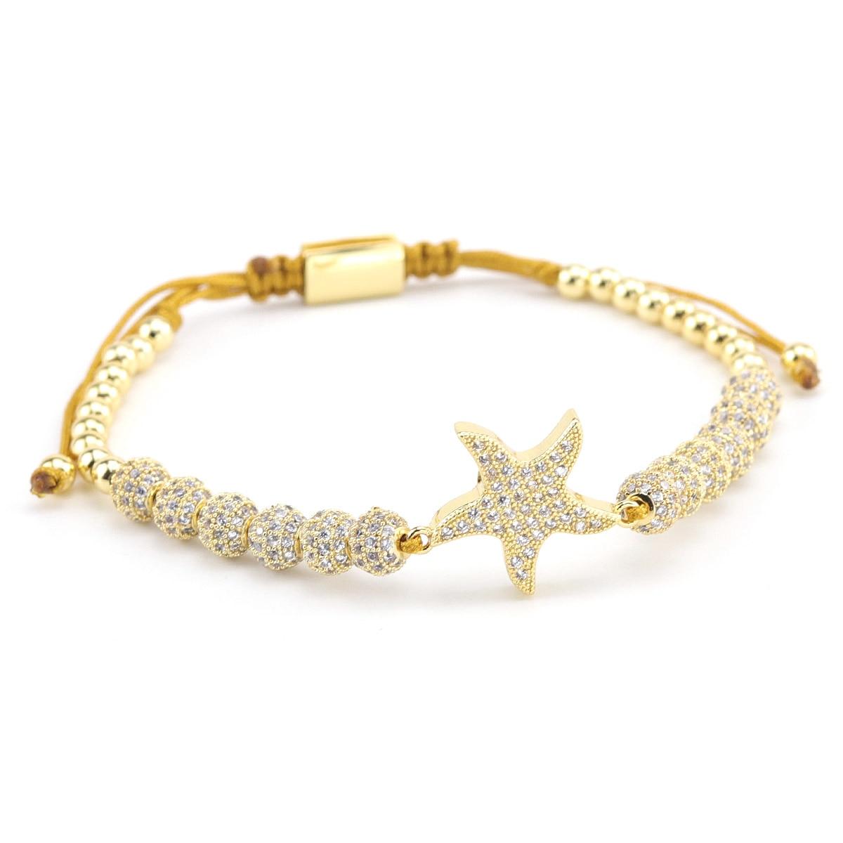 Luxury Jewelry Women's Bracelet in the Form of a Starfish