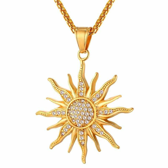 Exquisite Sparkling Rhinestone Metal Pendant Necklace - Wnkrs