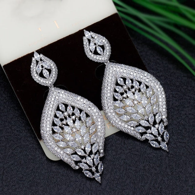 Luxury Long Pendant Earrings for Brides - Wnkrs