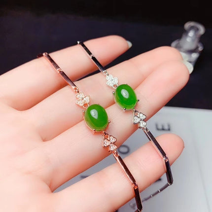 Natural Green Jade Bracelet - Wnkrs