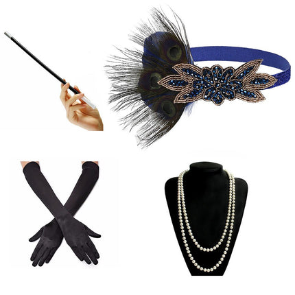 Great Gatsby Costume Accessories 4 Pcs Set - Wnkrs