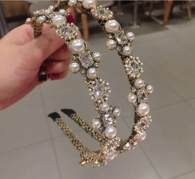 Luxury Vintage Baroque Rhinestone Headband