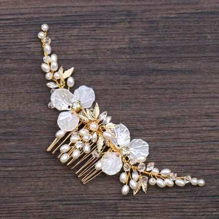Golden Crystal Side Comb - Wnkrs
