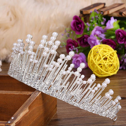 Luxury Pearls / Crystal Hair Tiara for Women - Wnkrs