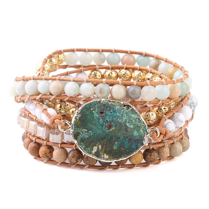 Boho Healing stone Women's Wrap Bracelet - Wnkrs