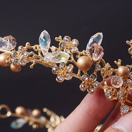 Elegant Crystal Rhinestone Bridal Headband - Wnkrs