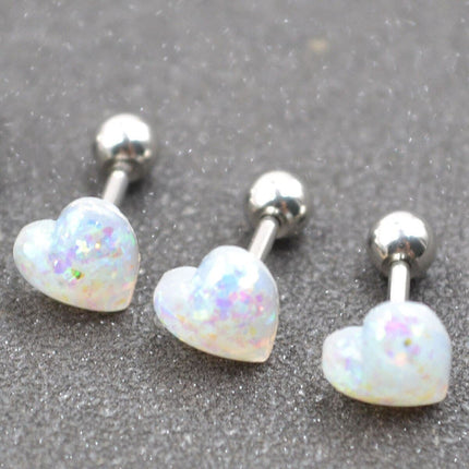 Cute Crystal Heart Piercing for Tongue - Wnkrs
