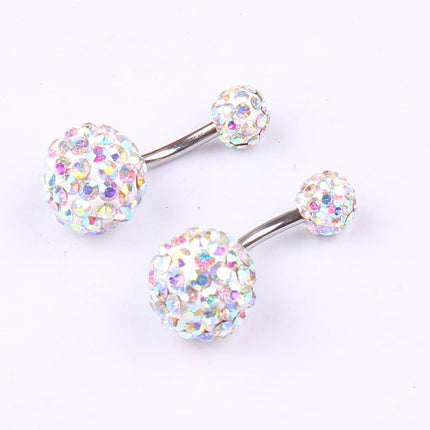 Luxury Summer Sparkling Steel Belly Ring - Wnkrs
