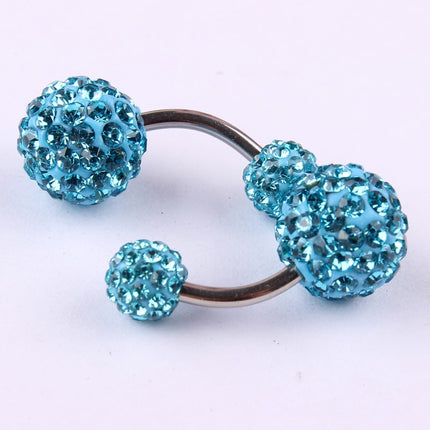 Luxury Summer Sparkling Steel Belly Ring - Wnkrs