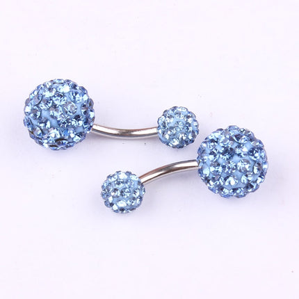Luxury Summer Sparkling Steel Belly Ring - Wnkrs