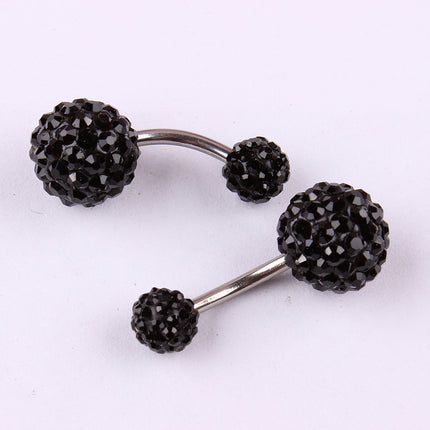 Luxury Summer Sparkling Steel Belly Ring - Wnkrs