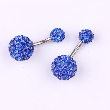 Luxury Summer Sparkling Steel Belly Ring - Wnkrs