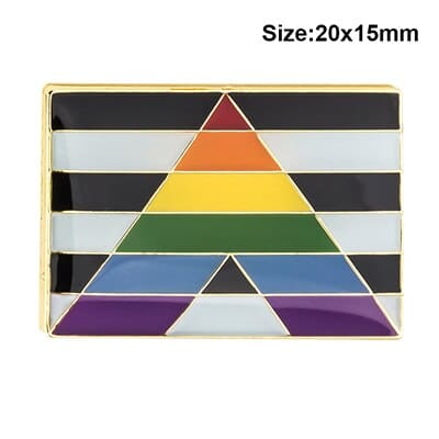 LGBT Rainbow Color Metal Pin - Wnkrs